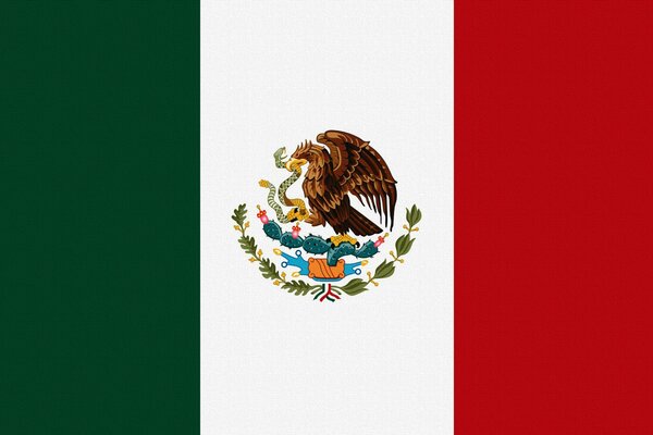 Флаг Мексики - орёл и змея