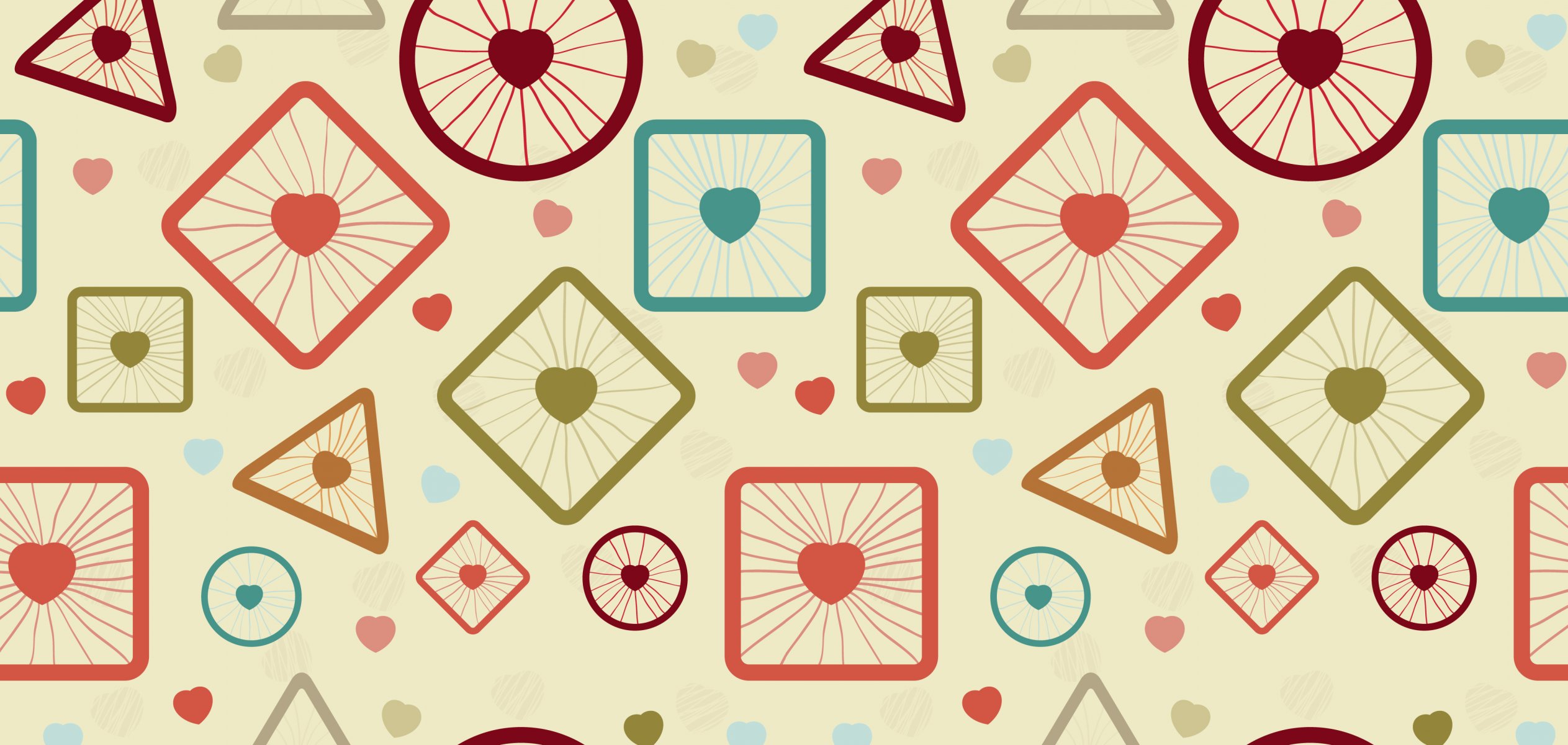 textures abstract heart bulbs blocks figure