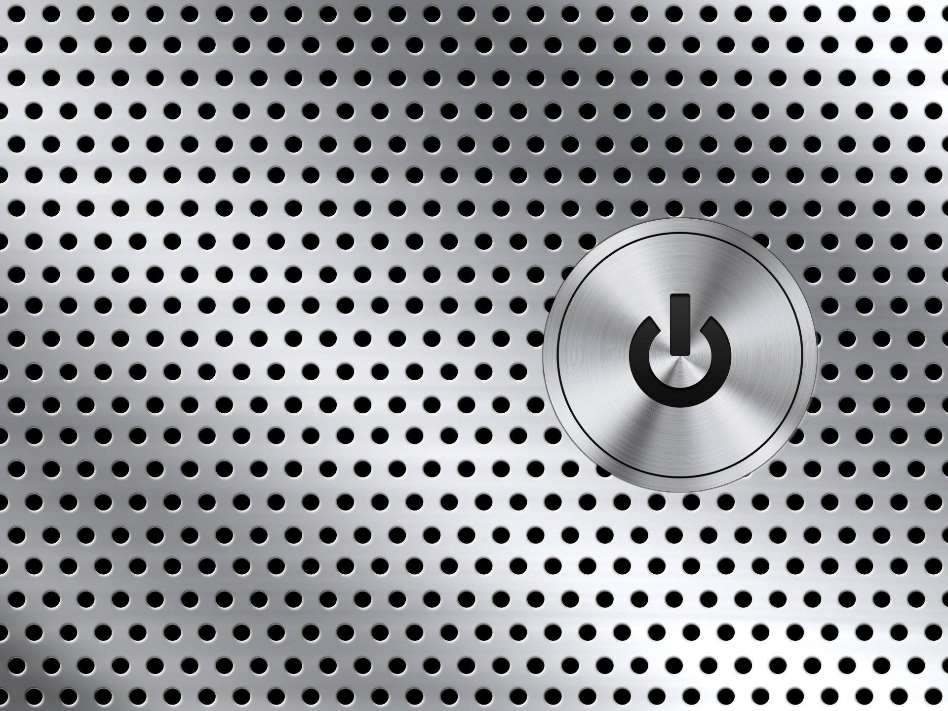 bouton métal trous
