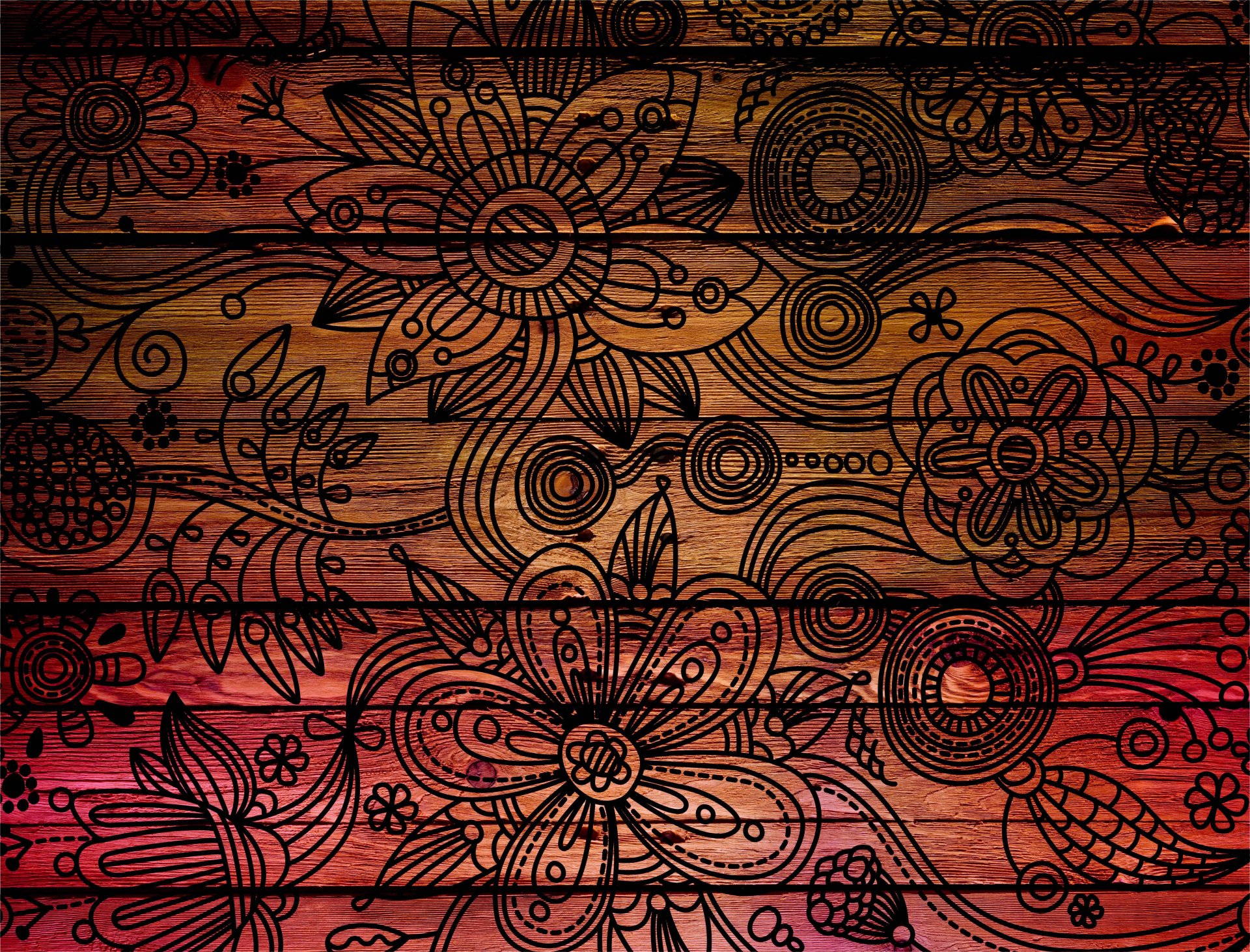 texture fond symboles motifs joliment arbre fleurs pétales feuilles dessin