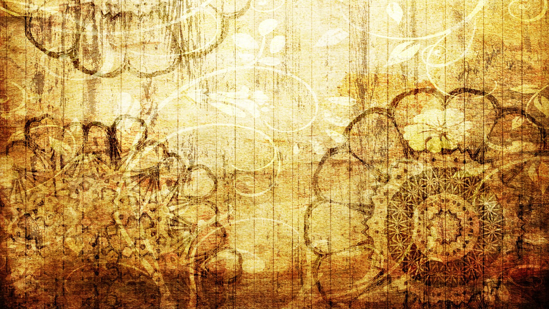 texture fond fleurs jaune brun motifs