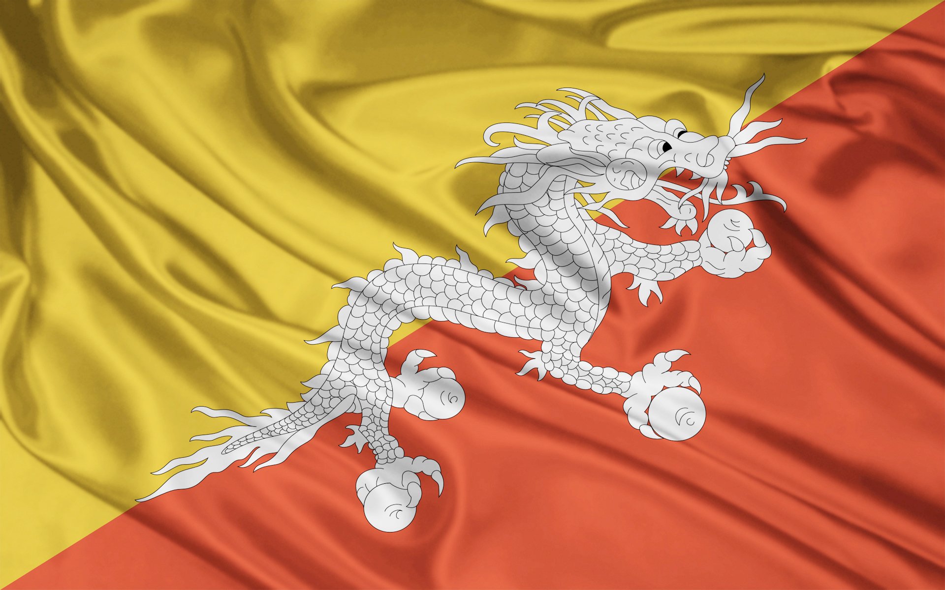 texture dragon royaume du bhoutan couleur jaune orange fond d écran