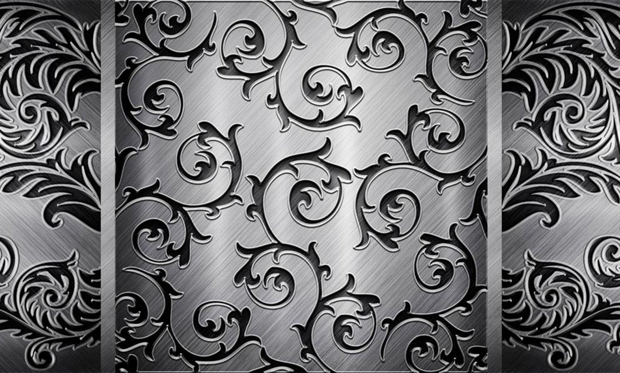 texture vintage acier noir gris modèle