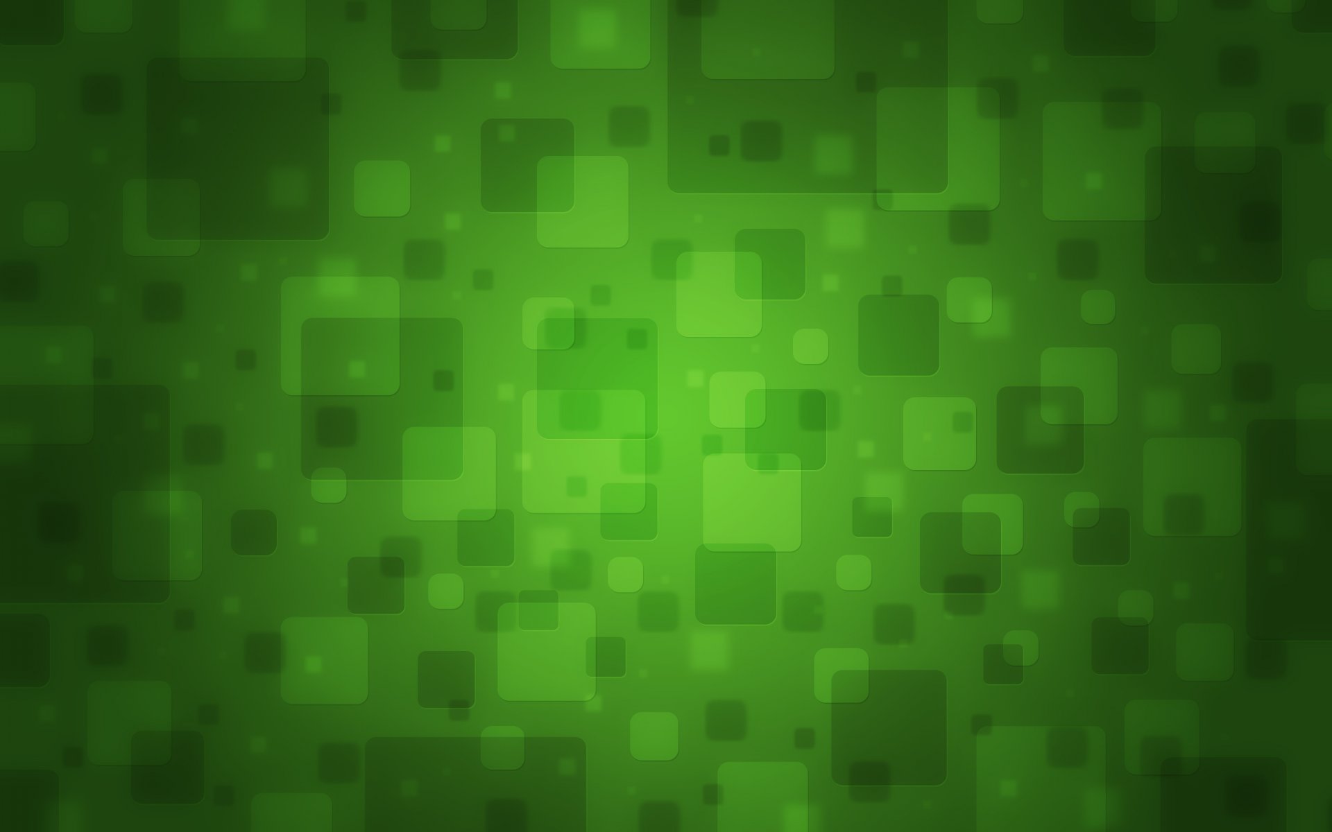 Фон из квадратов разного размера зелёного цвета - обои на телефон