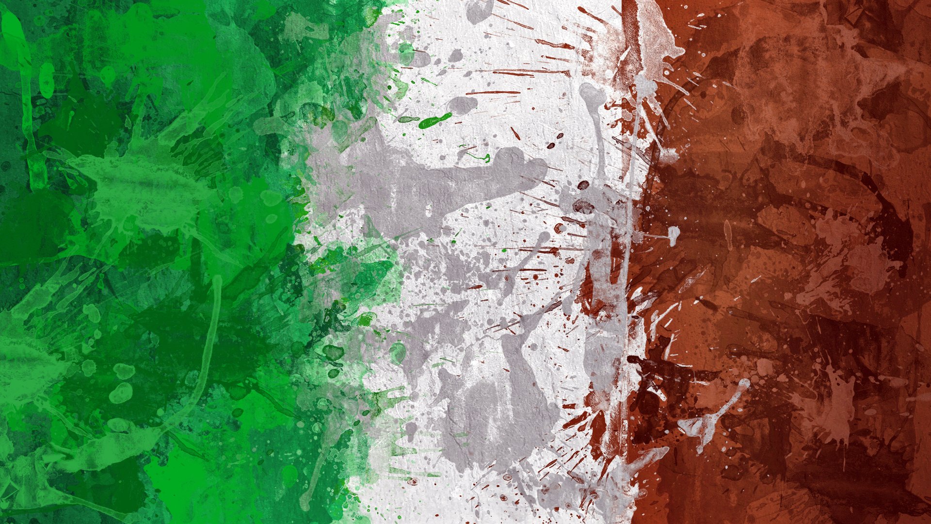 italie drapeau peinture