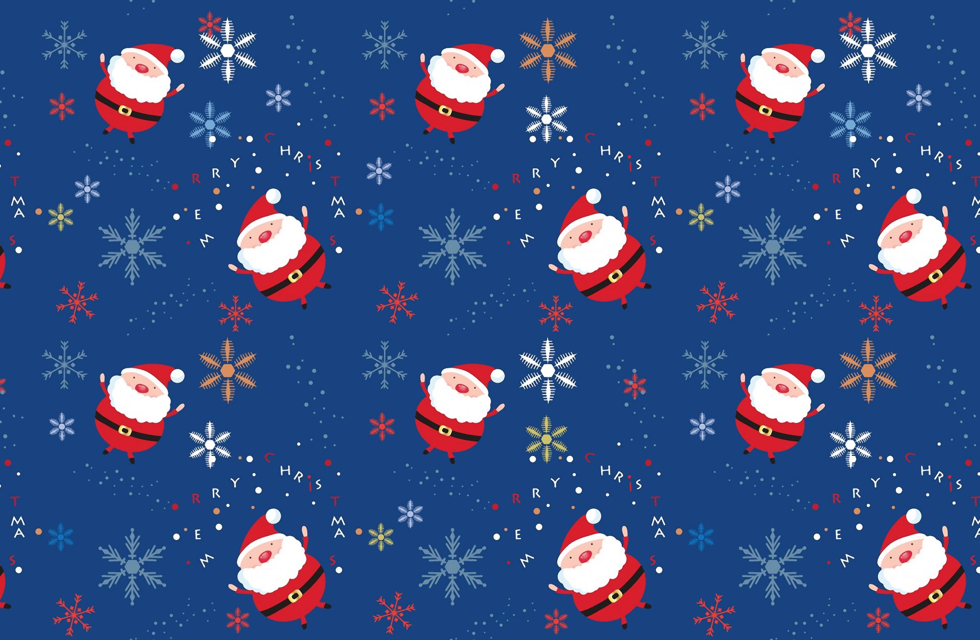 hintergrund santa viele inschrift schneeflocken