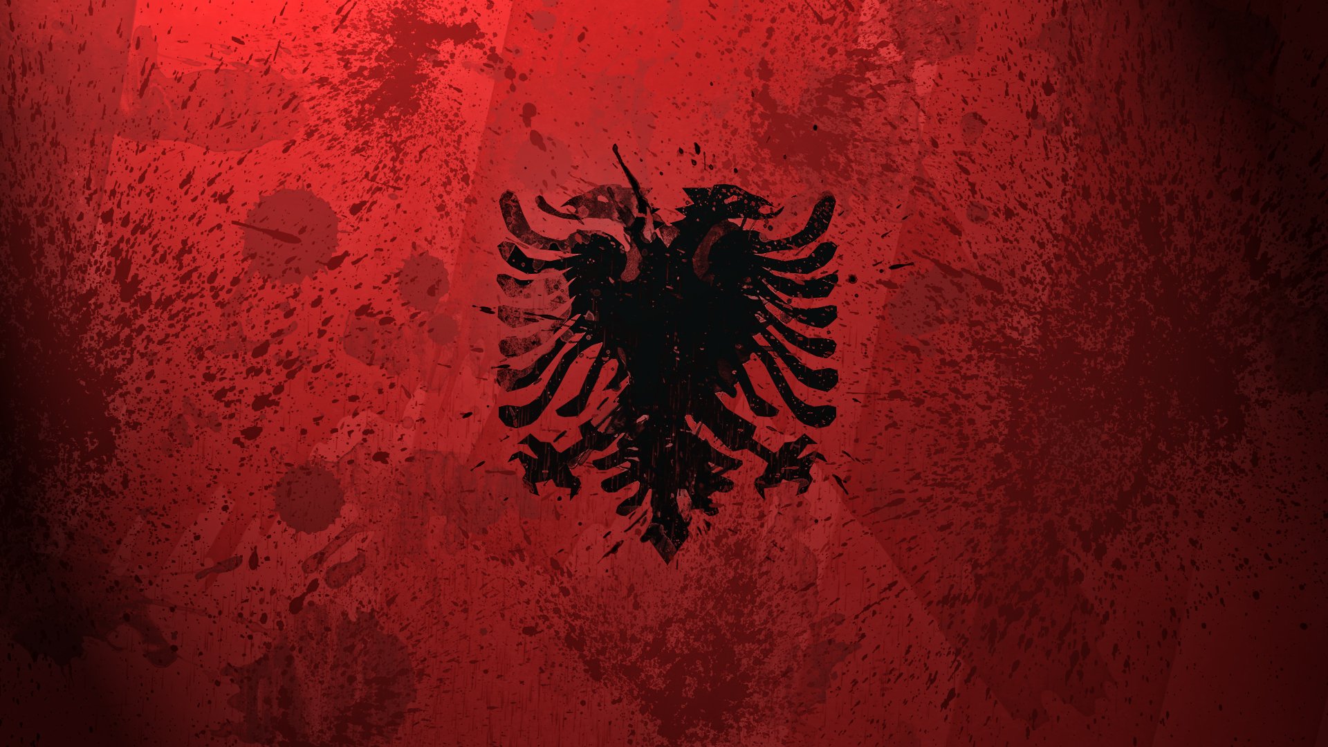 albania flaga farby