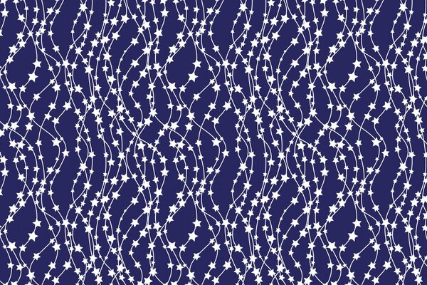 Su sfondo blu piccole stelle