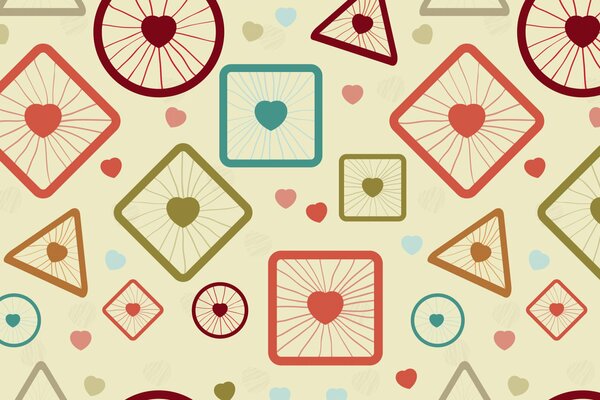 Abstraction graphique dans des tons délicats