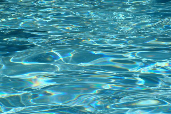 Water texture in blue