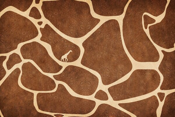 Trama marrone della pelle di giraffa