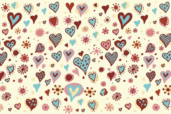 A beautiful drawing for a romantic postcard