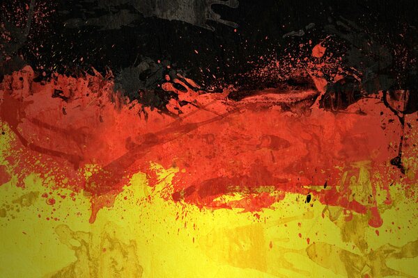 Deutschland-Flagge mit Farben