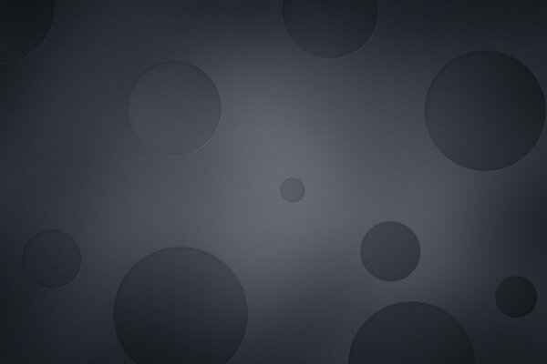 Círculos abstractos sobre un fondo monocromático
