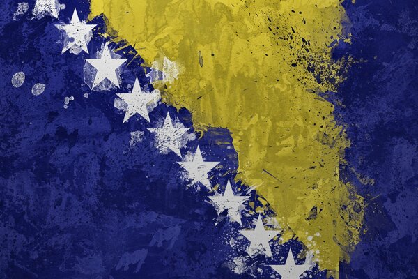 Figure du drapeau de la Bosnie-Herzégovine