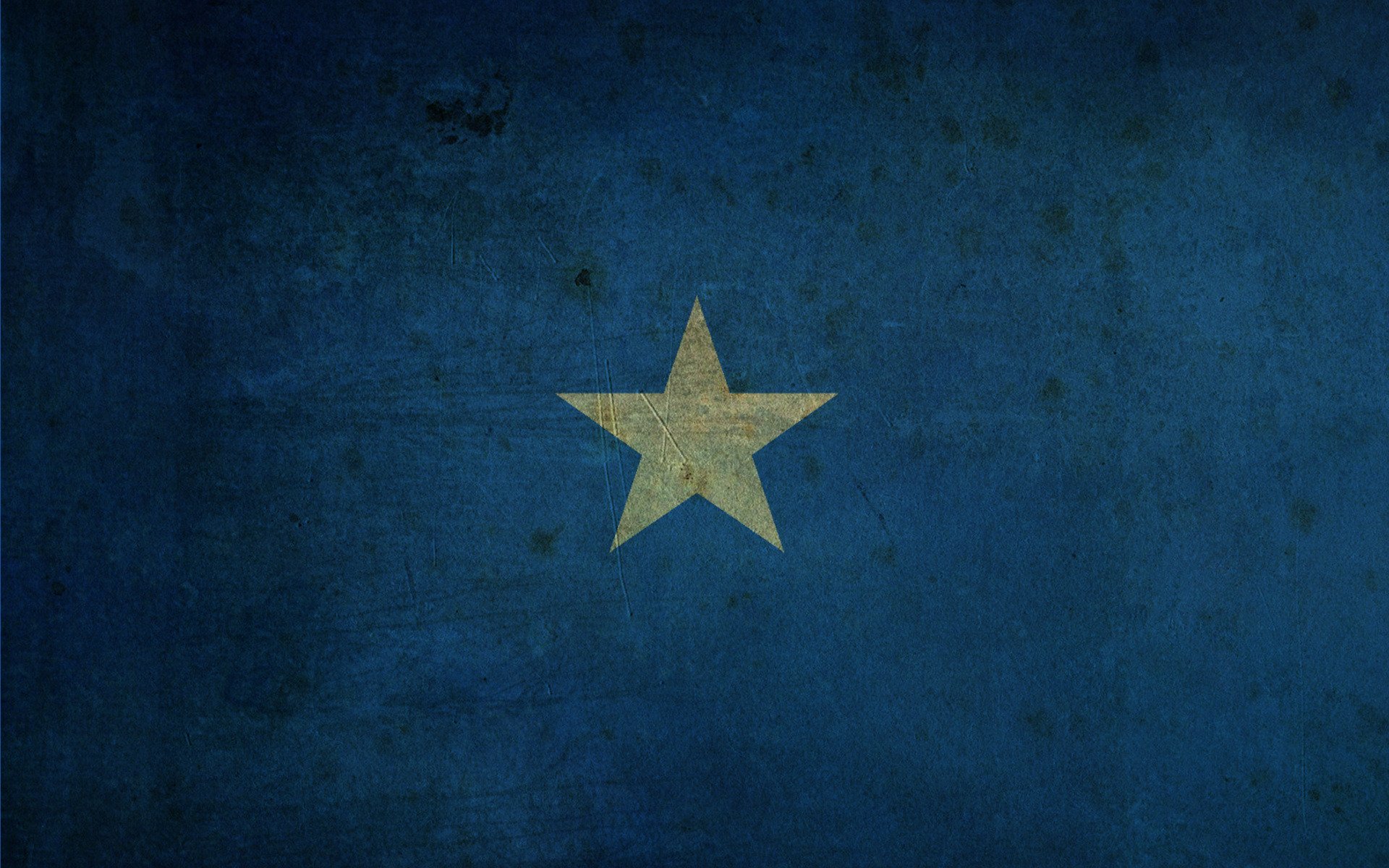 wall blue star