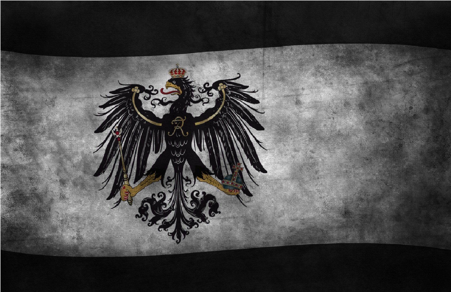 preussen germania lupo prussia bandiera bandiere impero regno reich adler brandeburgo