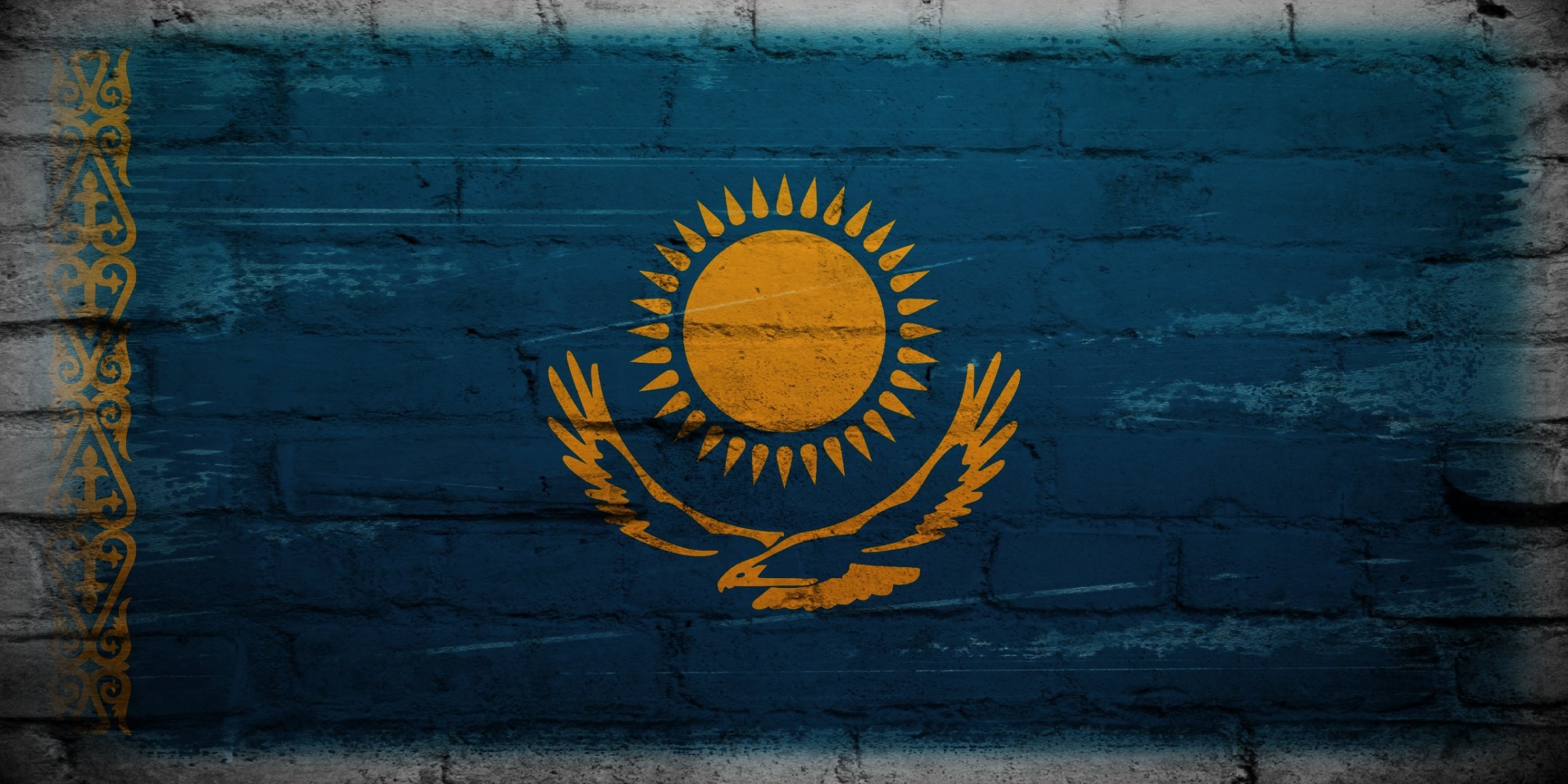 wall kazakhstan flag texture