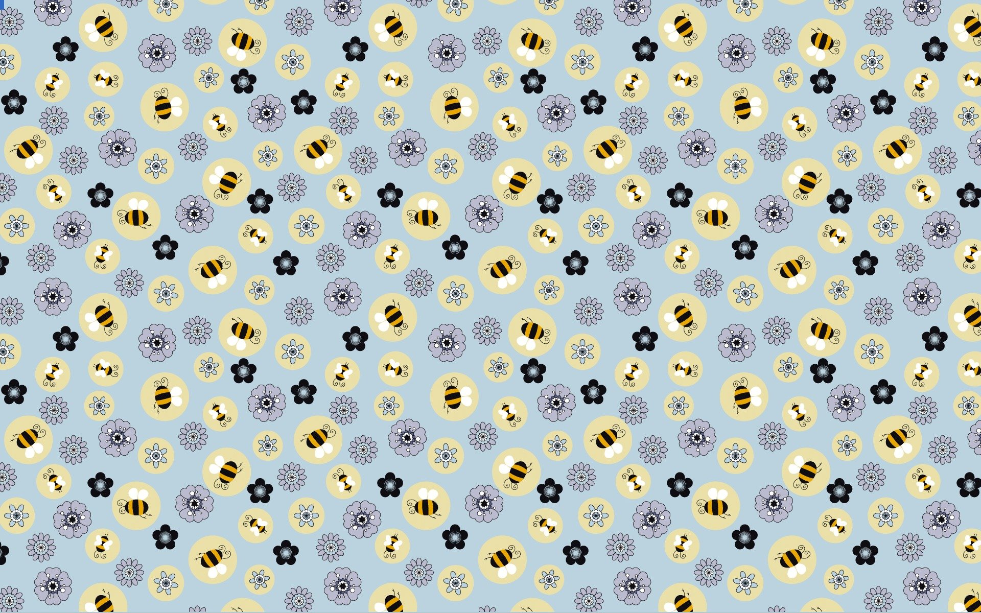 abejas flores papel pintado textura