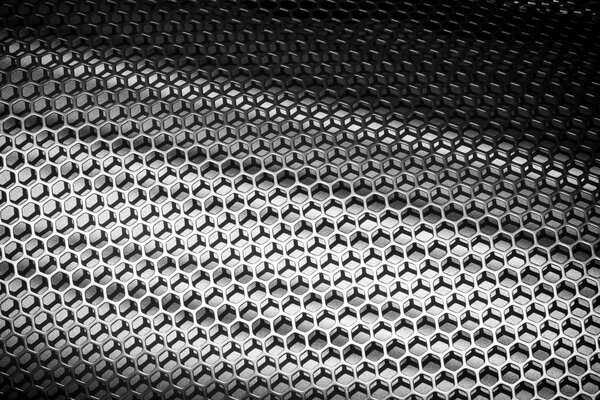 Macro grid background in the form of honeycombs