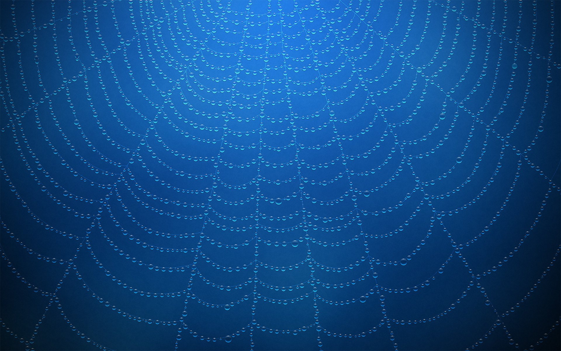 web drops water blue background