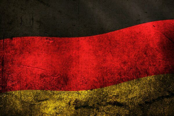 Black, red, gold colors of the flag of Germany