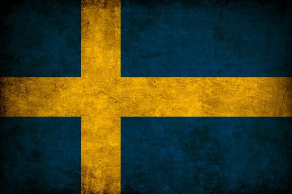 Yellow on a blue background is the flag of Sweden