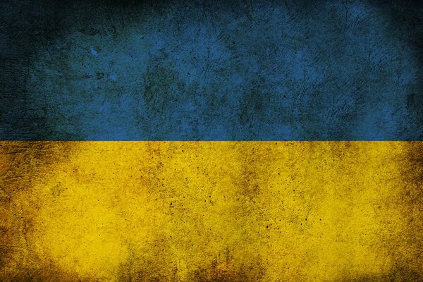 The flag of Ukraine is a combination of yellow and blue