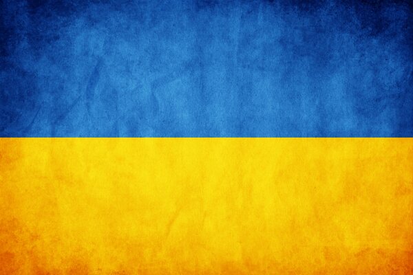 The national flag of the country Ukraine