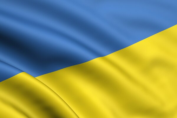 Blue-yellow flag of Ukraine