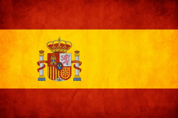 Bandera española roja con amarilla