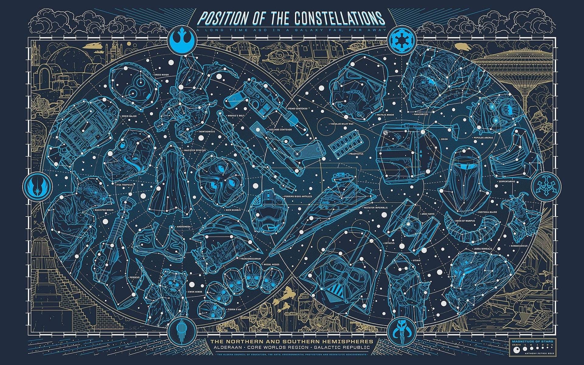 star wars costellazioni mappa