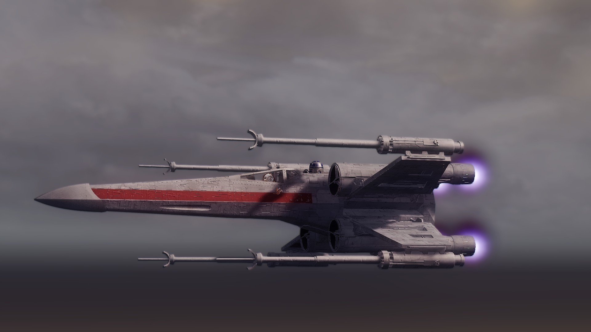 tar wars spacecraft x-wing flight