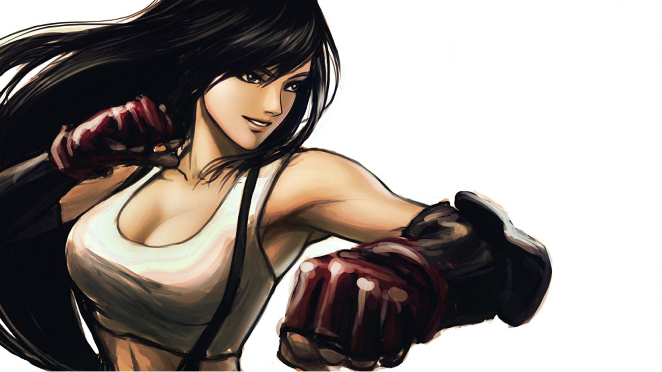 final fantasy brunette fighter