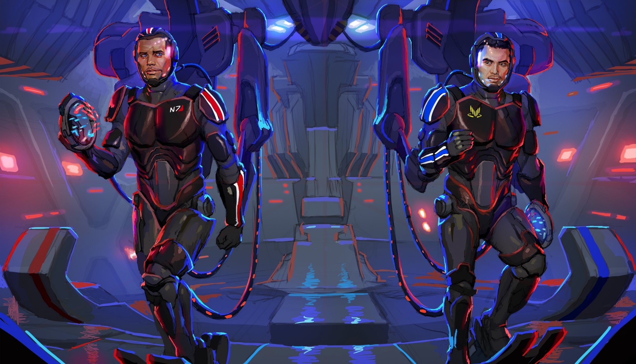 kaidan alenko mass effect shepard crossover pacific rim