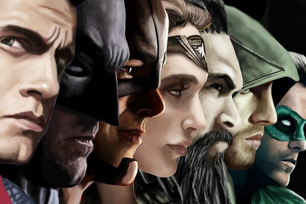 Héroes del universo DC en una imagen de arte