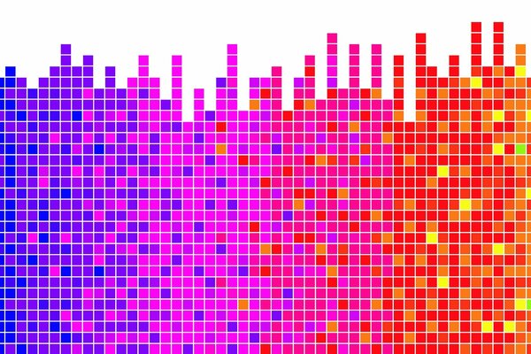 Espectro brillante. Visualización positiva. Ritmo alegre