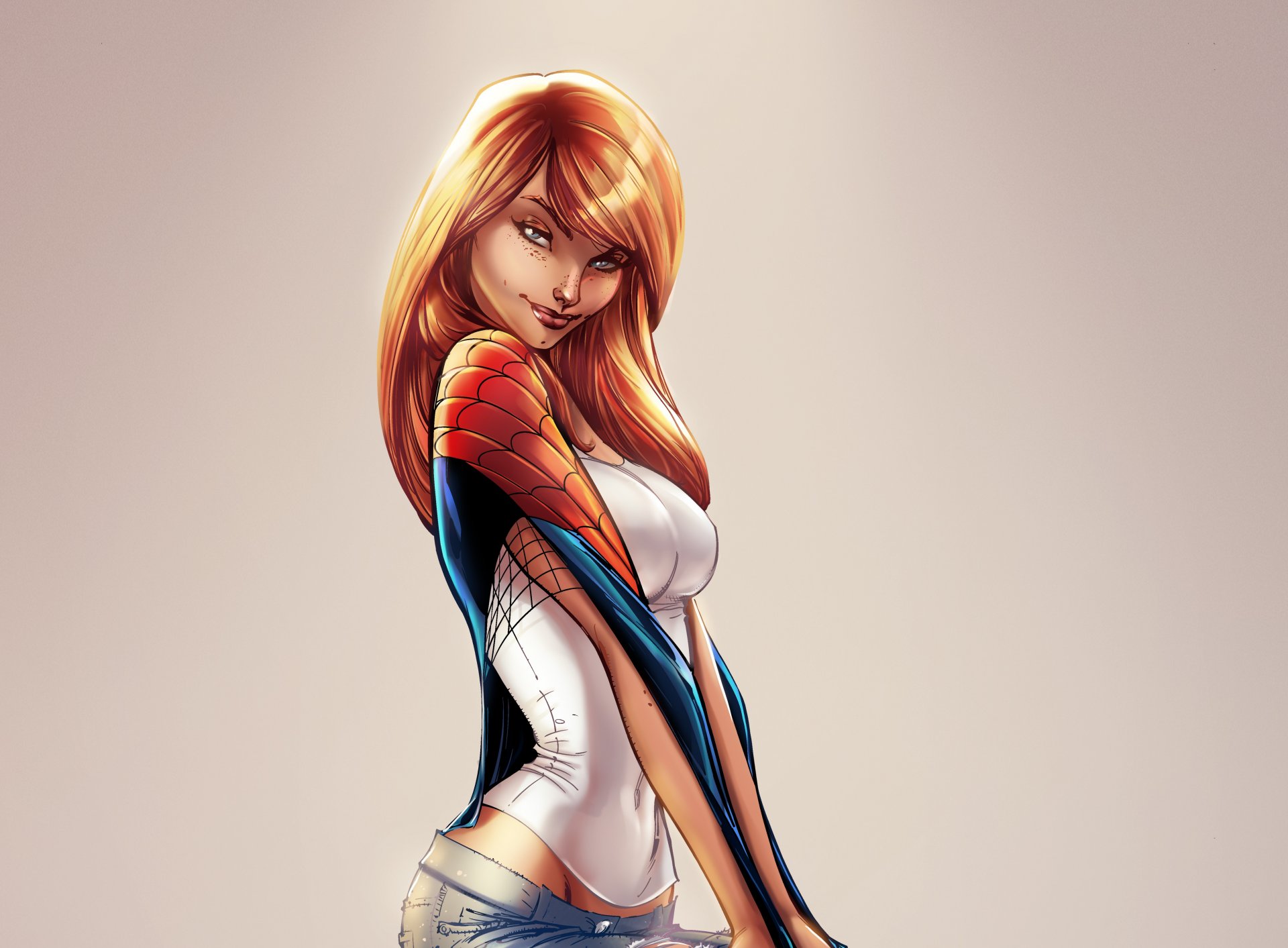 mary jane watson mary jane mj bande dessinée spider-man fille