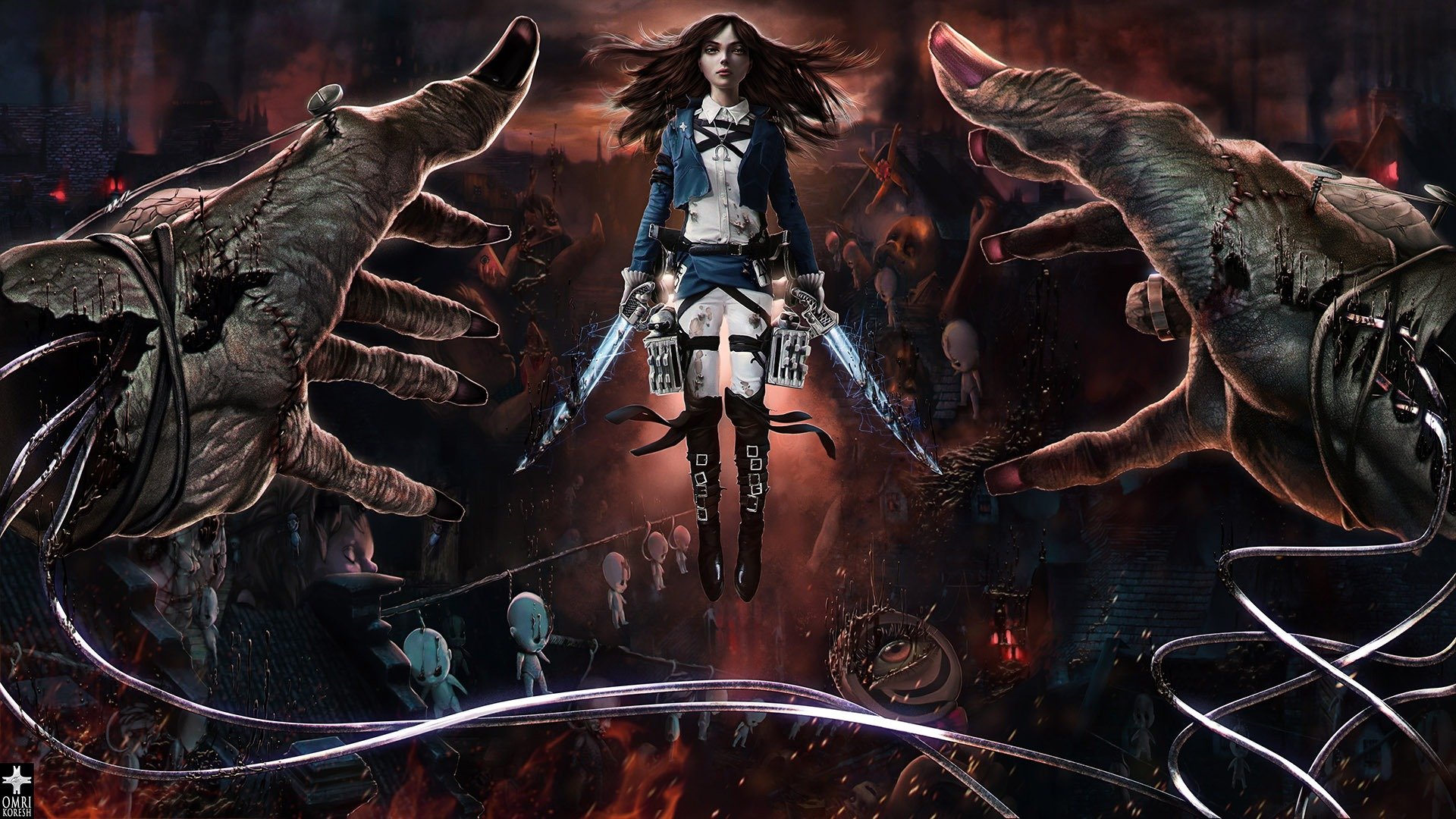 alice madness returns crossover alice: madness returns attaque sur titan shingeki pas kyojin