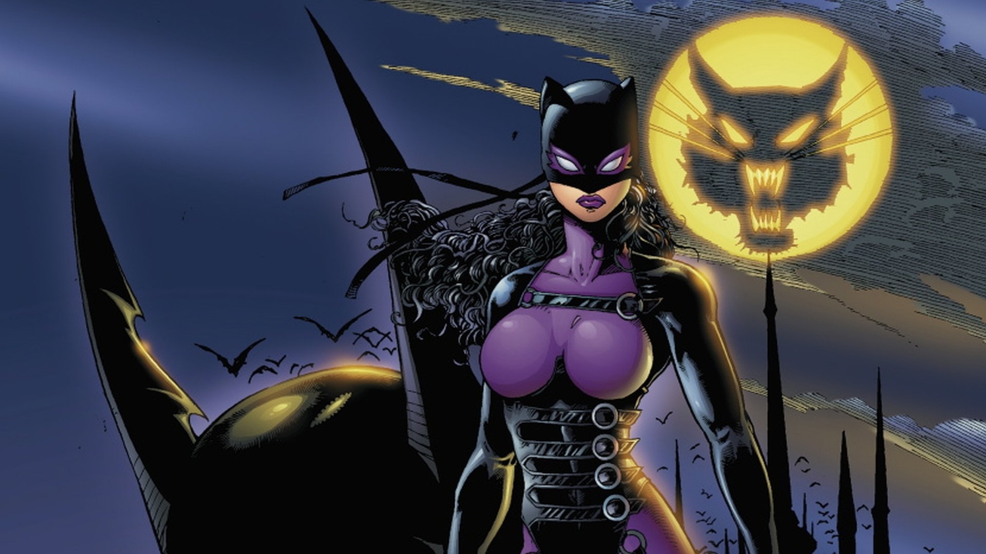 catwoman guardián de gotham uniforme noche látex