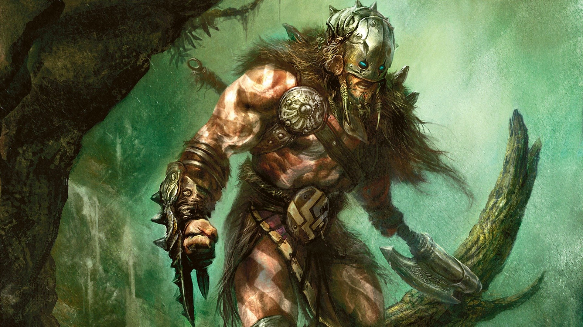 magic gathering weapons fantasy art work warrior. drawing warrior