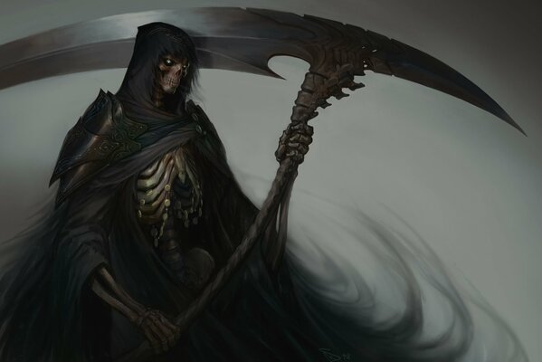 Art death with a scythe