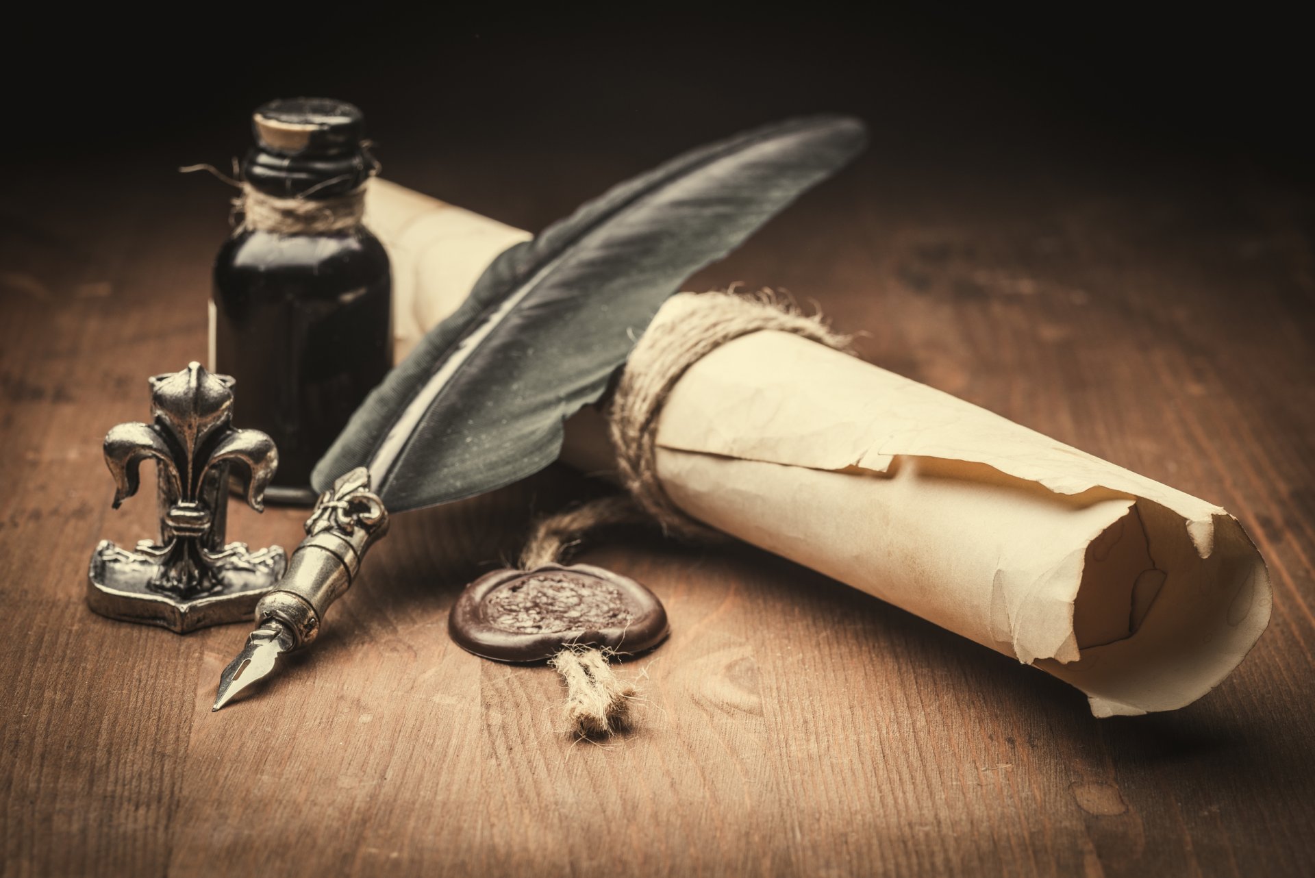 letter parchment wax seal