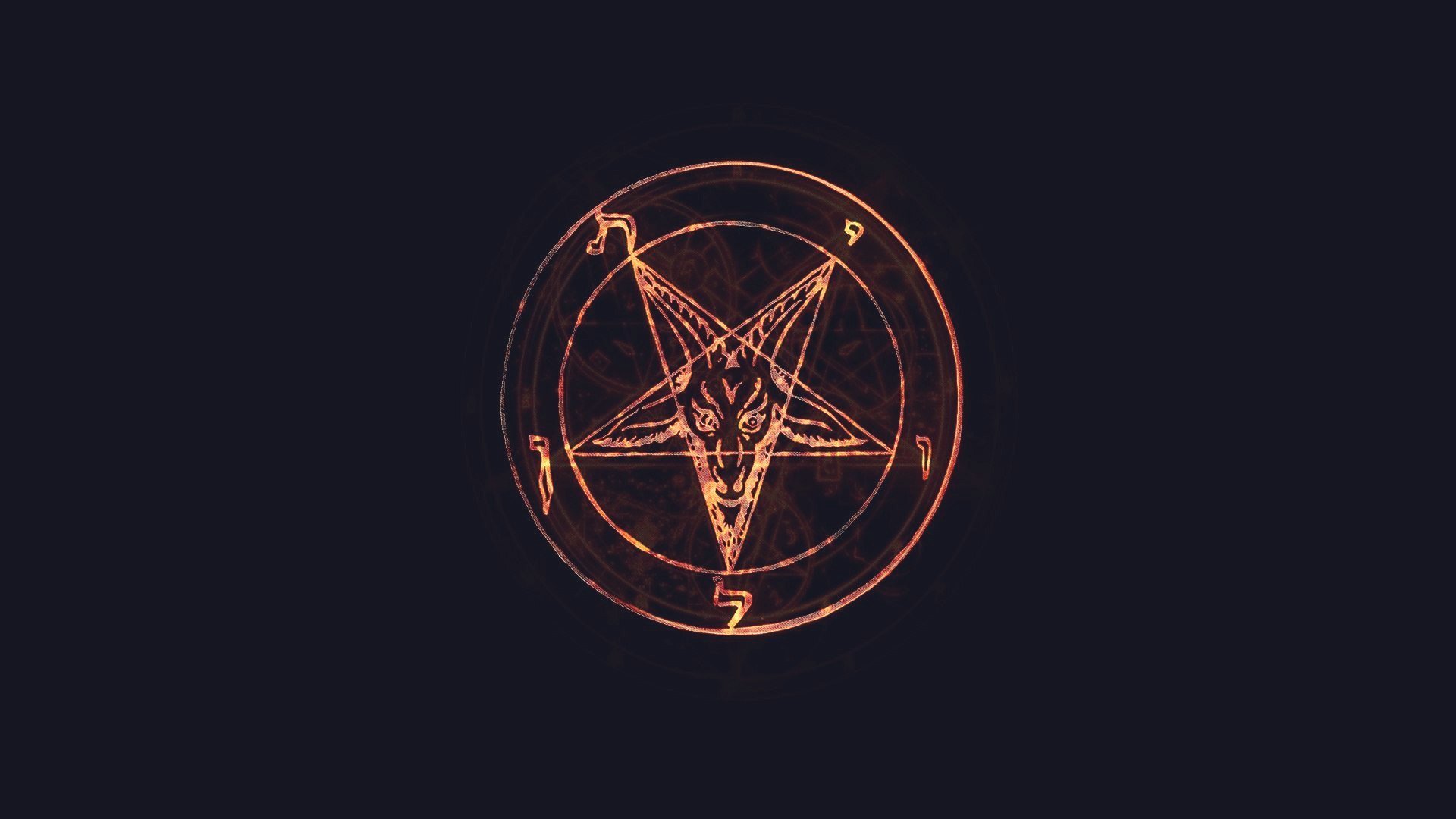 pentagram lucifer satan glow