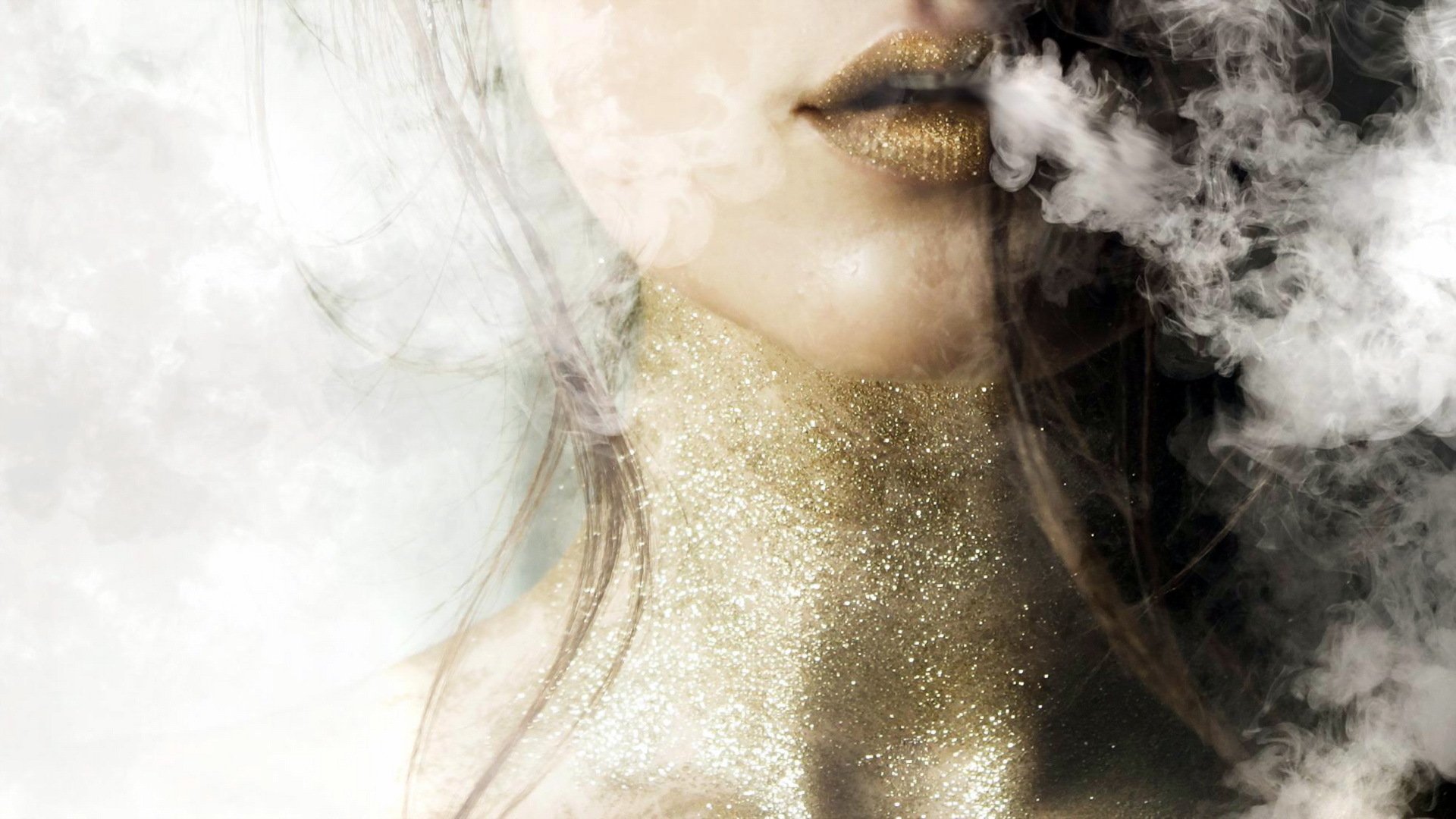 girl smoke background