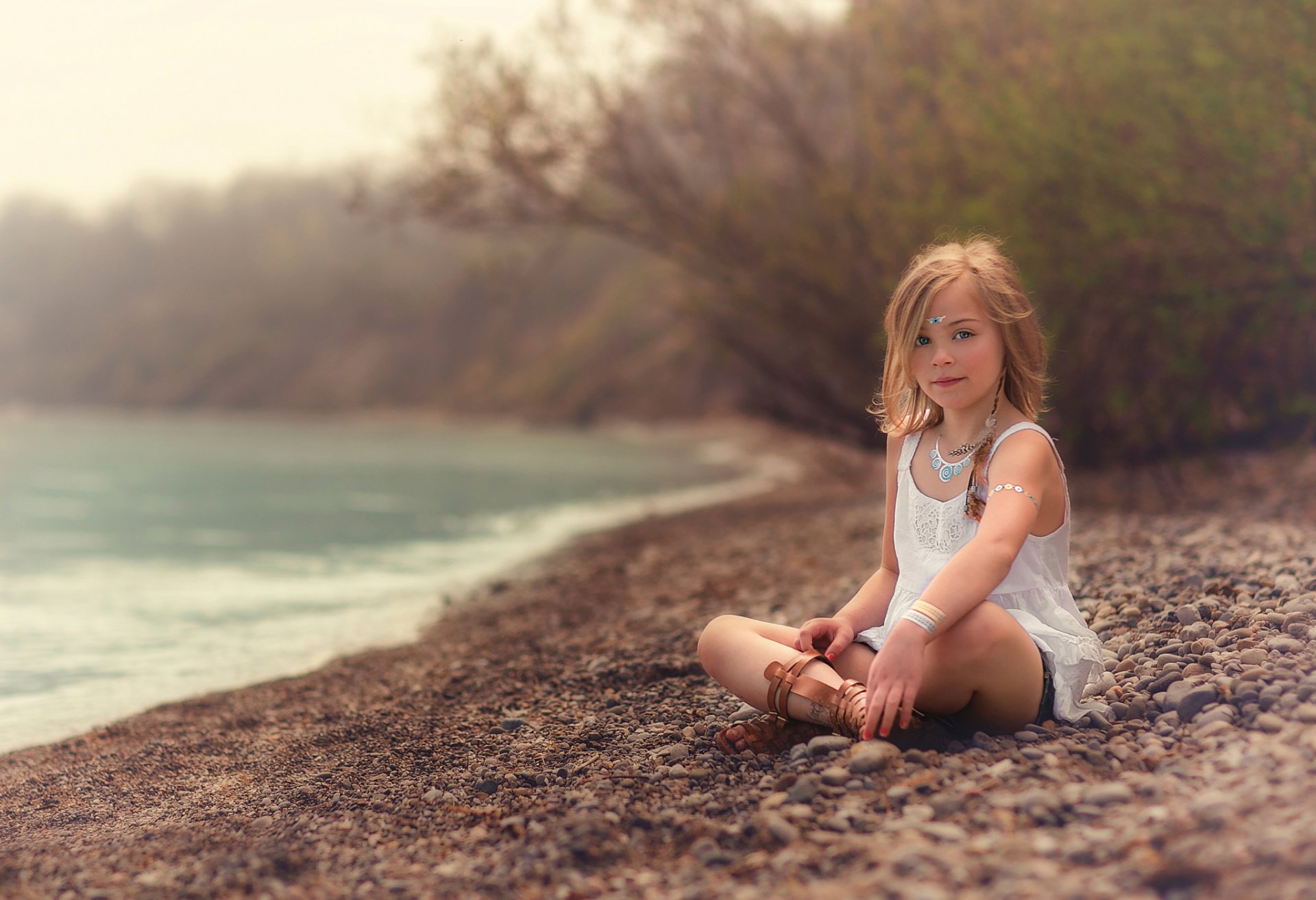 beach girl shore charm lorna oxenham