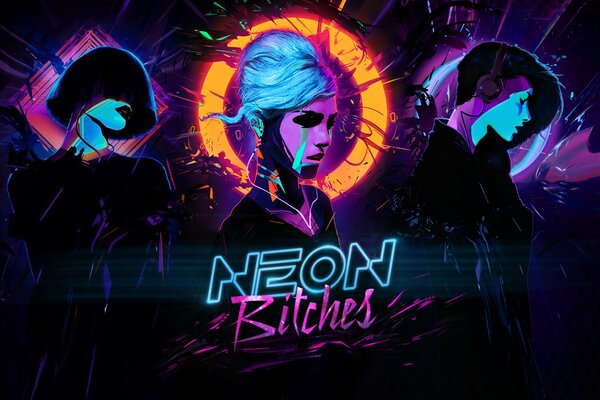 Neon music party for girls