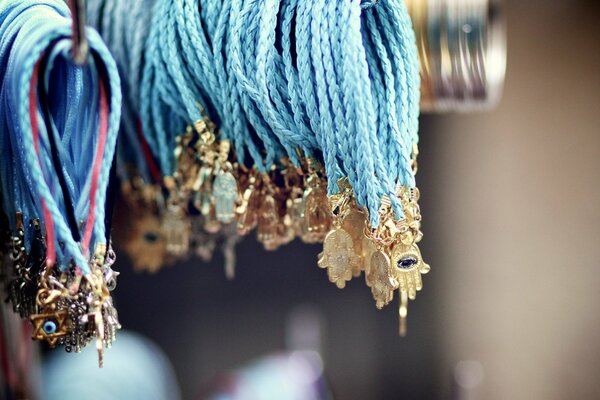 Beautiful pendants photographed in detail