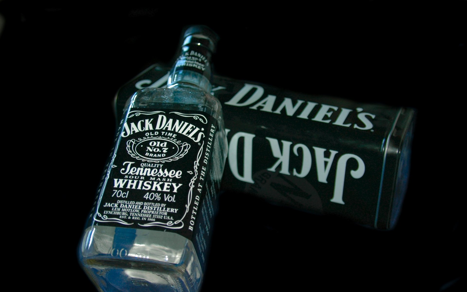 jack daniels botella caja