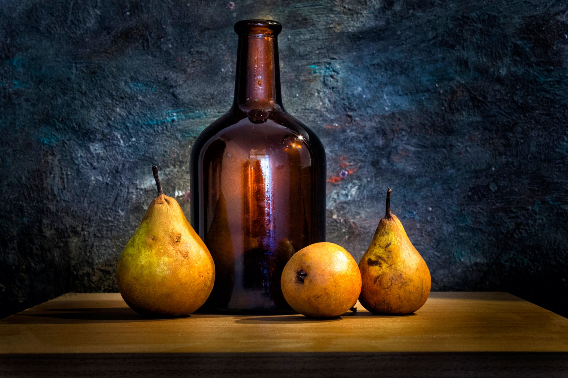 quand le temps s est arrêté bouteille verre poires